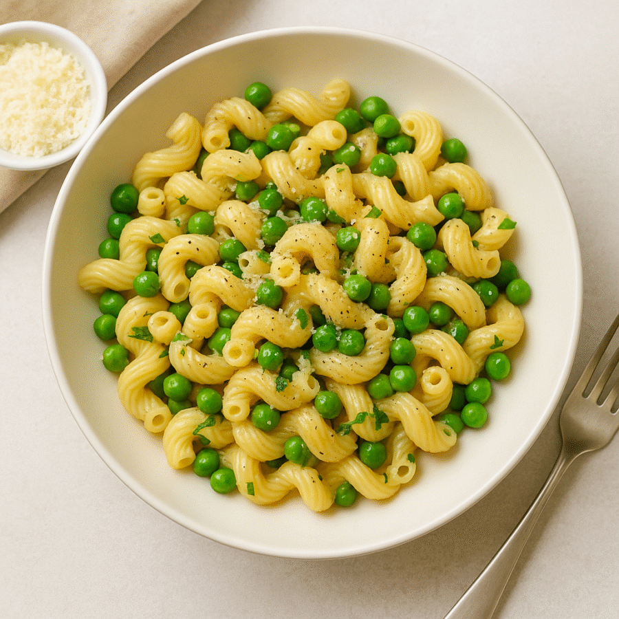 Pasta with peas - easy Italian recipies