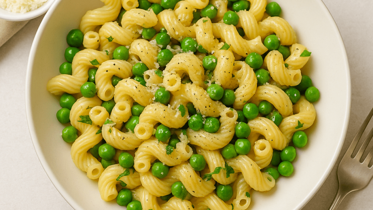 Pasta with peas - easy Italian recipies